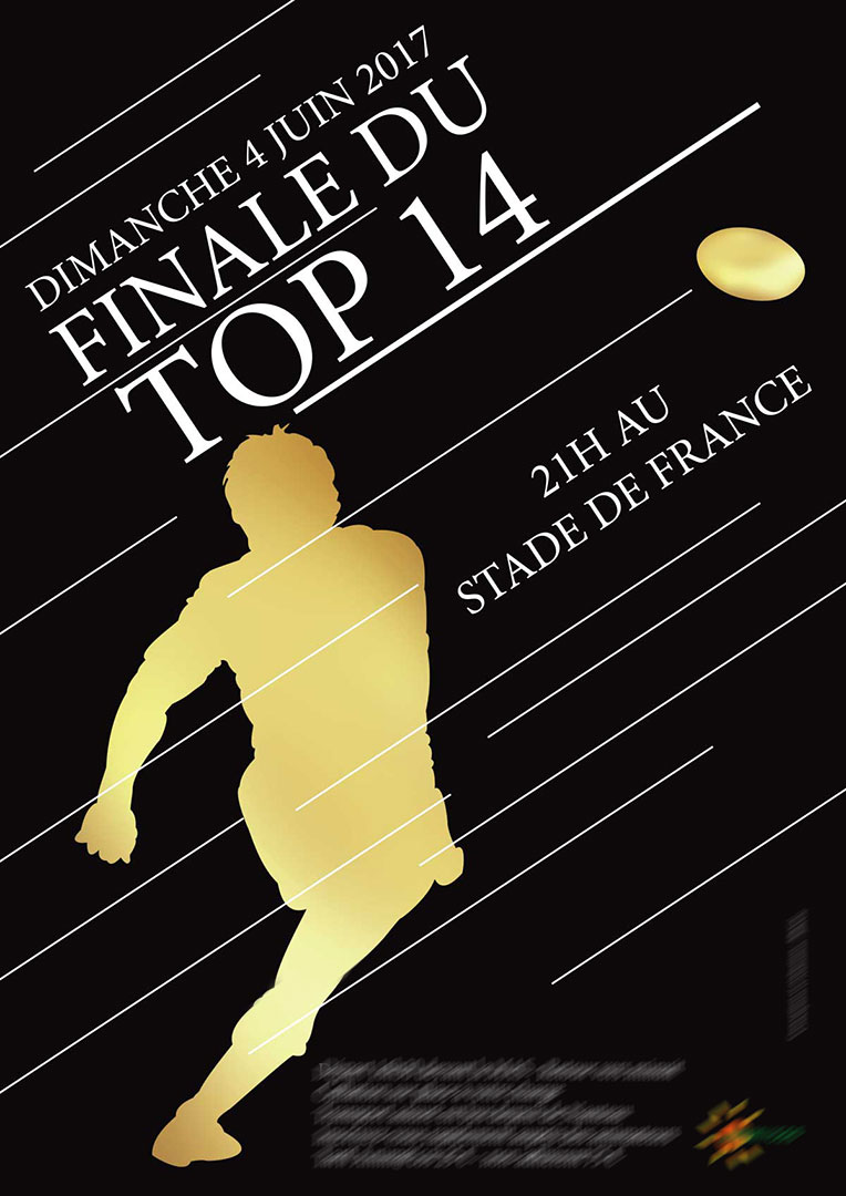 Affiche finale Top 14 de rugby