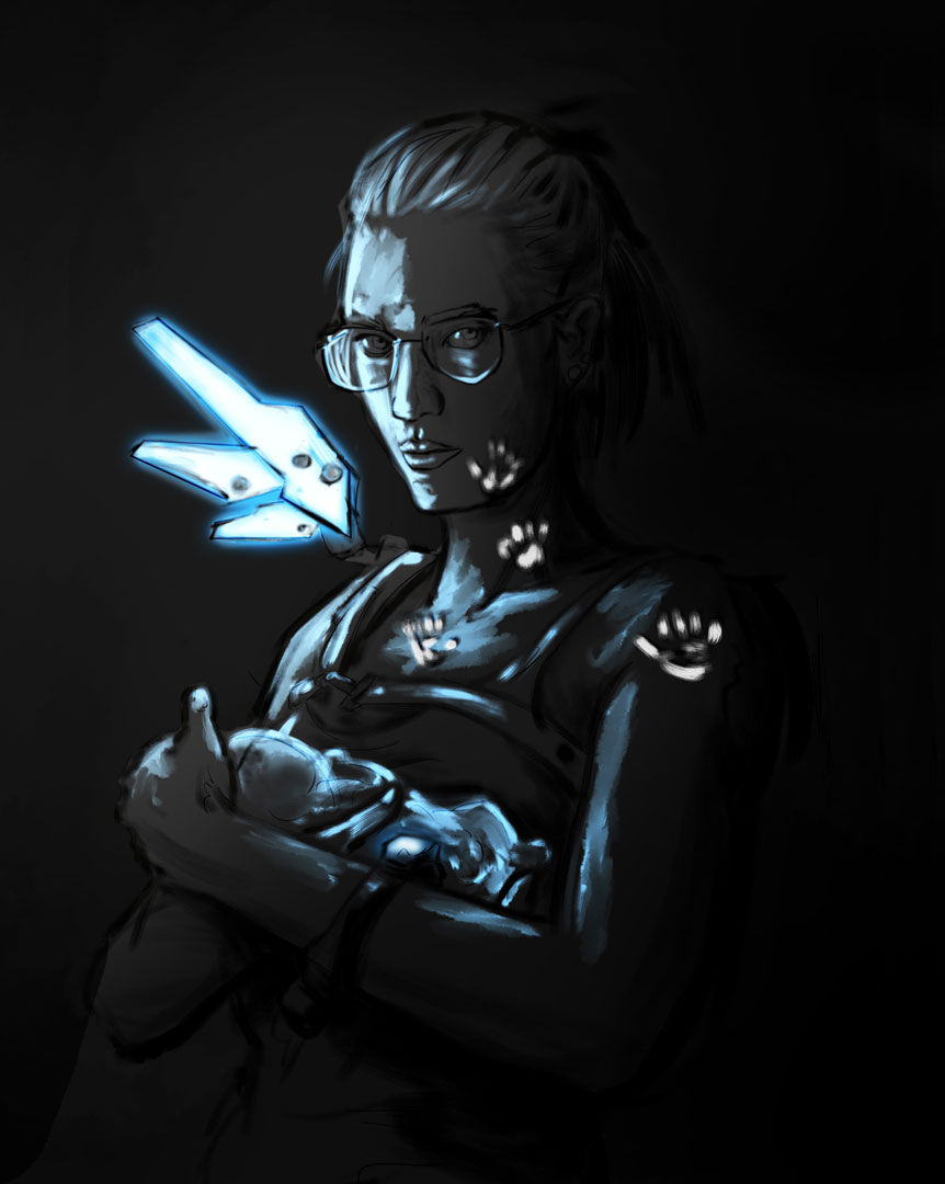 Illustration de Madone Cybernétique